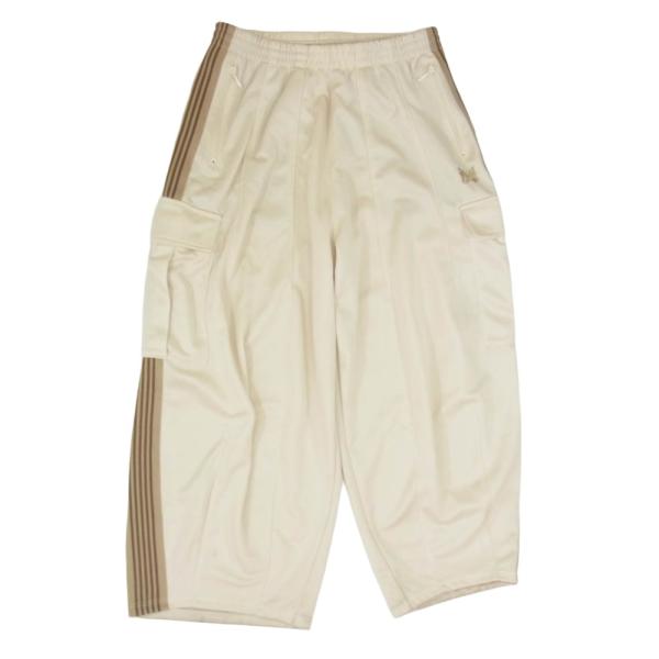 Needles ニードルス QV1661 THE GALLERY BOX 別注モデル H.D. Track Pant ヒザデル トラック パンツ オフホワイト系 M【中古】