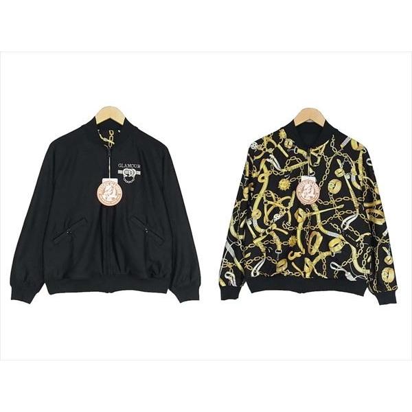 全国総量無料で HYSTERIC GLAMOUR リバーシブル 刺繍柄ブルゾン - ブルゾン