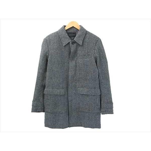 美品 中古 16aw Lounge Lizard ラウンジリザード 5642 ツイード ヘリンボーン バルカラー コート グレー系 3 Kh0075yi30 ブランド専門店life 通販 Yahoo ショッピング