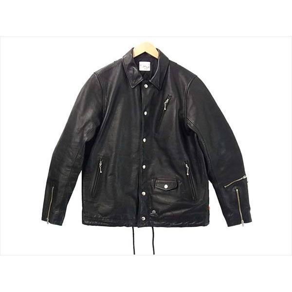 中古】15AW RISEY ライジー MCAC JACKET コーチ ライダース レザー