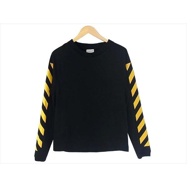 限定】MONCLER × OFF-WHITE 長袖Tシャツ ホワイト/ブラック
