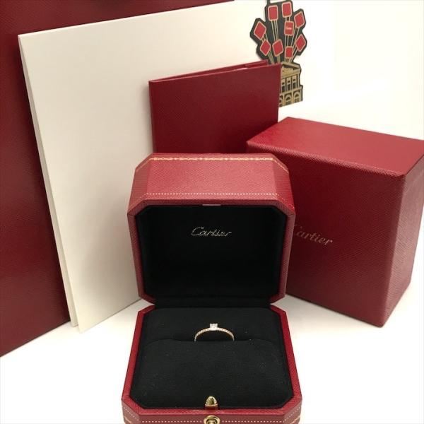 カルティエ　エタンセル　PG750　フルダイヤ　リング 58　幅1.5mm 未使用 Cartier カルティエ エタンセル ドゥ ハーフ エタニティ ダイヤ