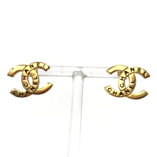 シャネル ピアス ココマーク ゴールド ヴィンテージ 良品 CHANEL シャネル ココマーク ヴィンテージ 刻印 ピアス