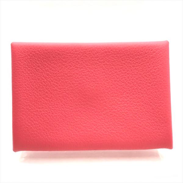 美品 HERMES エルメス カルヴィ コインケース カードケース ピンク