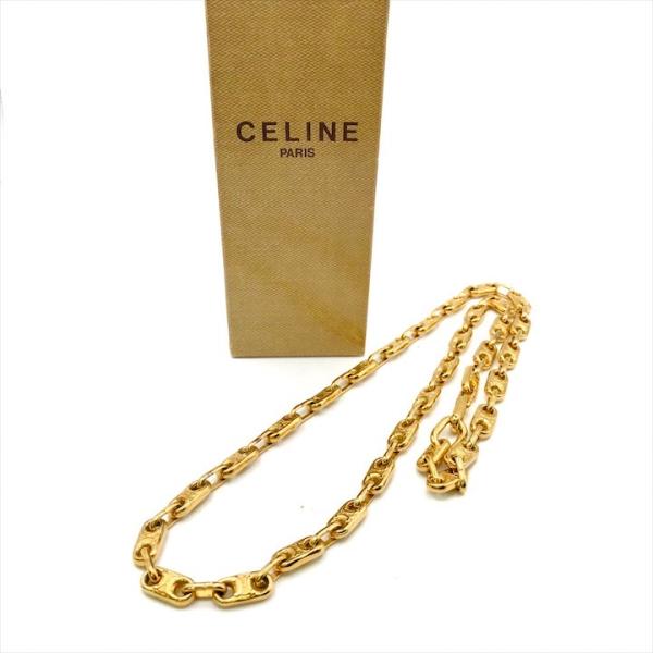 美品 CELINE セリーヌ トリオンフ ロング チェーン ネックレス