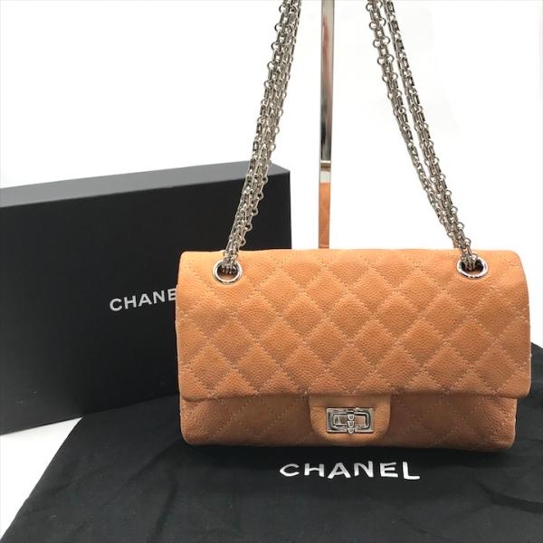 美品 CHANEL シャネル ココマーク マトラッセ 2.55 ソフトキャビア