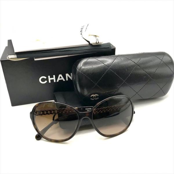 良品 CHANEL シャネル ココマーク サングラス アイウェア べっ甲柄