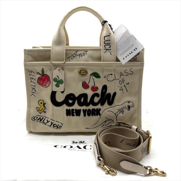未使用品 COACH コーチ 2WAY ショルダー バッグ カーゴ トート