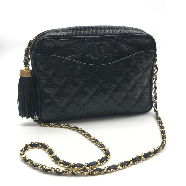 CHANEL（シャネル） ココマーク フリンジ 本リザード チェーン