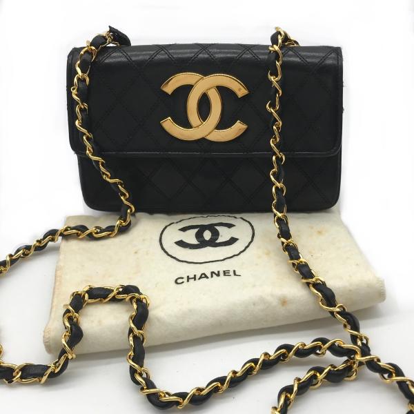CHANEL（シャネル） CAHNEL ビコローレ デカココマーク ミニ チェーン