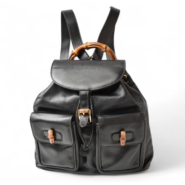GUCCI グッチ バンブー リュック バックパック レザー ビンテージ GUCCI（グッチ） リュックサック/バックパック バンブー バッグ