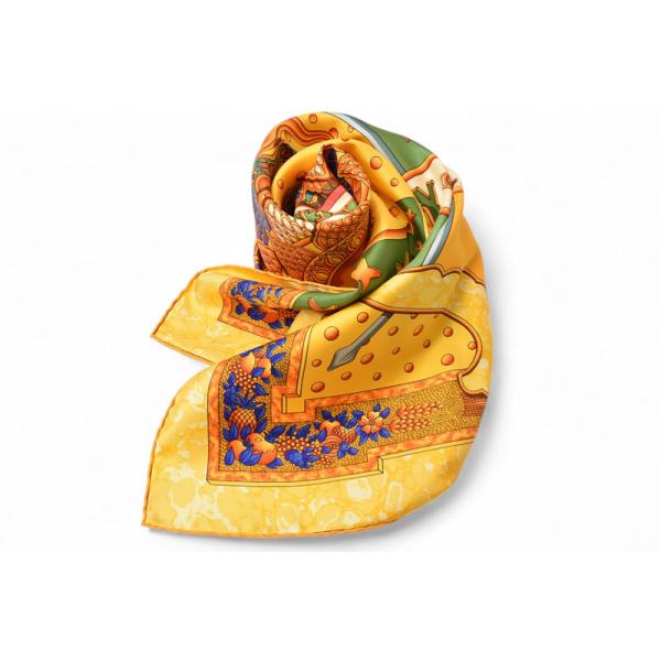 エルメス 1994 カレ HERMES（エルメス） スカーフ ヴィンテージ カレ90 シルクツイル 1994