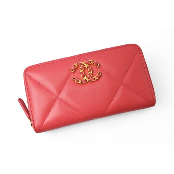 CHANEL シャネル 財布/ラウンドファスナー 19 スモール ジップ  