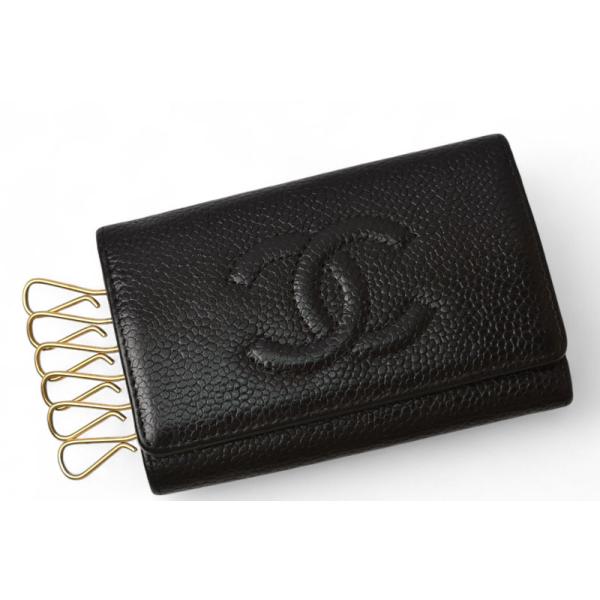 CHANEL（シャネル） キーケース CHANEL 6連 CCマーク キャビアスキン