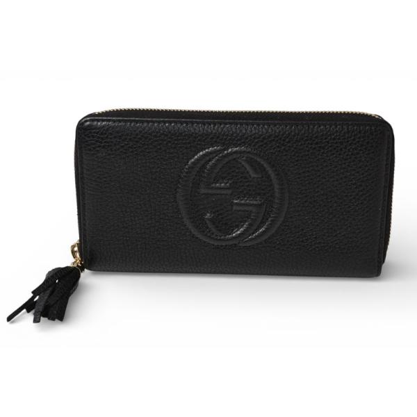 GUCCI（グッチ） 財布 長財布/ソーホー インターロッキングG ブラック