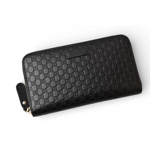 【良品】GUCCI 長財布 マイクログッチシマ ラウンドファスナー GUCCI（グッチ） 財布 長財布/ラウンドファスナー式 マイクロ