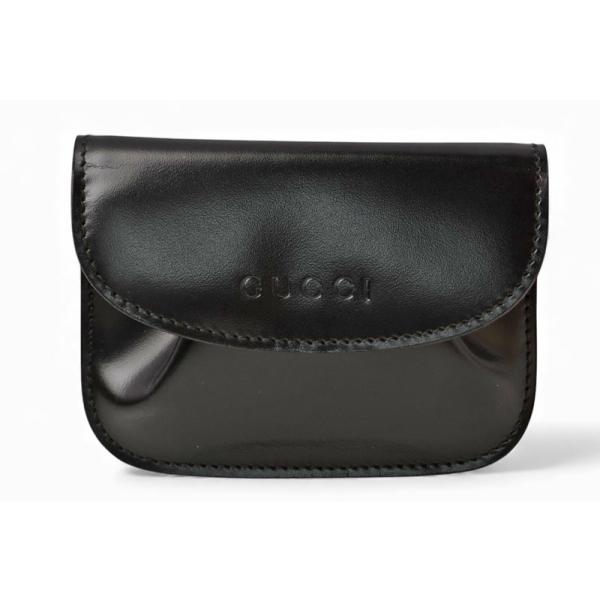 グッチ コインケース/小銭入れ GUCCI 財布 ヴィンテージ レザー ブラック 030 2091爆買