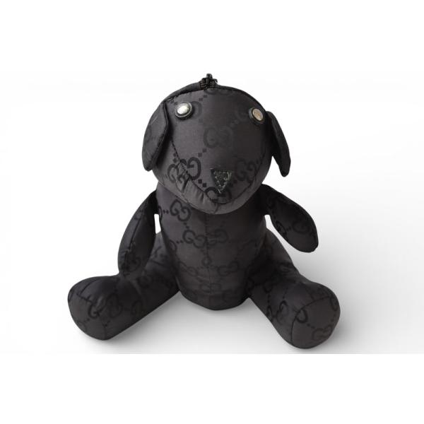 GUCCI（グッチ） テディベア/ポーチ/小物入れ ナイロン GG柄/ブラック