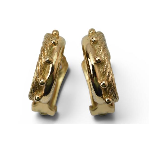クリスチャンディオール イヤリング Christian Dior ヴィンテージ アクセサリー ツイルフープ ゴールド