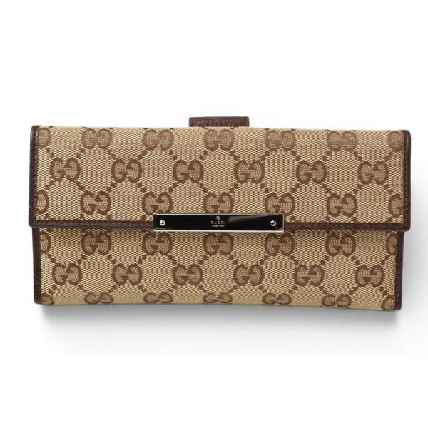 GUCCI（グッチ） 財布 長財布 GGキャンバス GGブラウン/ベージュ