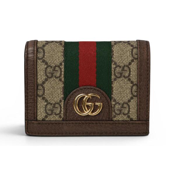 グッチ GUCCI 折り財布 オフィディア GG ベージュ 新品 現行品 GUCCI（グッチ） ミニ財布/二つ折り 折財布 GGブラウン/ベージュ523155