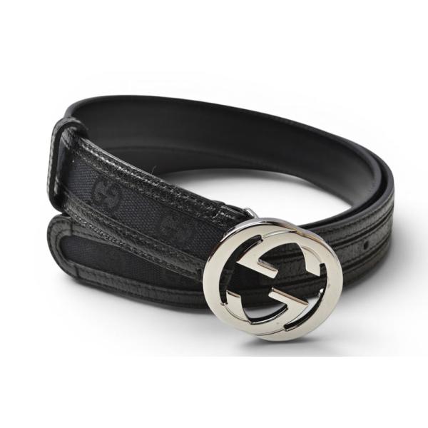 GUCCI（グッチ） ベルト ユニセックス GUCCI GGバックル GGブラック