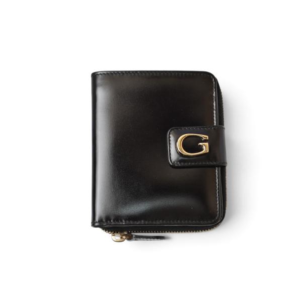 グッチ 財布 GUCCI ヴィンテージ 折財布 035.2184 Gロゴ レザー ブラック