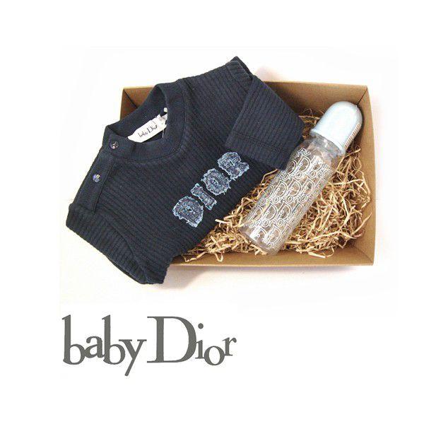baby Dior　三点セット Newborn Gift Set Ivory Toile de Jouy Pastel Cotton Jersey