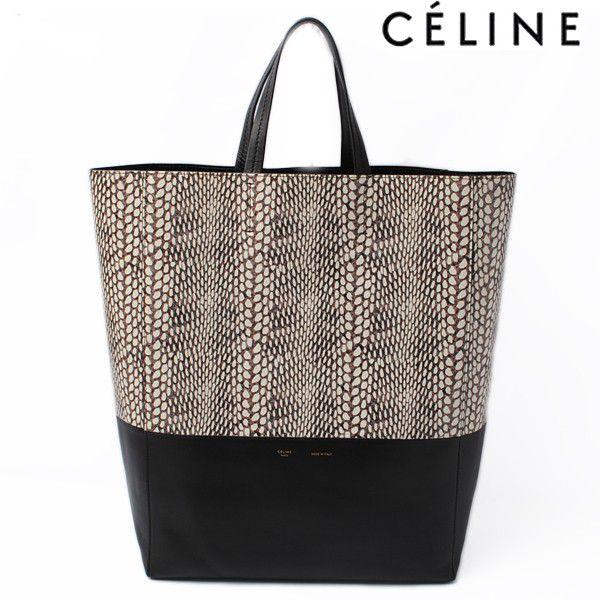 CELINE セリーヌ トートバッグ 16555 カバ/CABAS パイソン柄 CELINE セリーヌ トートバッグ 16555 カバ/CABAS パイソン柄