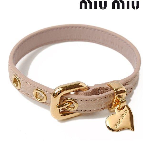 Miu Miu ミュウミュウ ブレスレット バングル 5ajb93 St Cocco クロコ調 レザー Opale ベージュピンク Buyee Servicio De Proxy Japones Buyee Compra En Japon