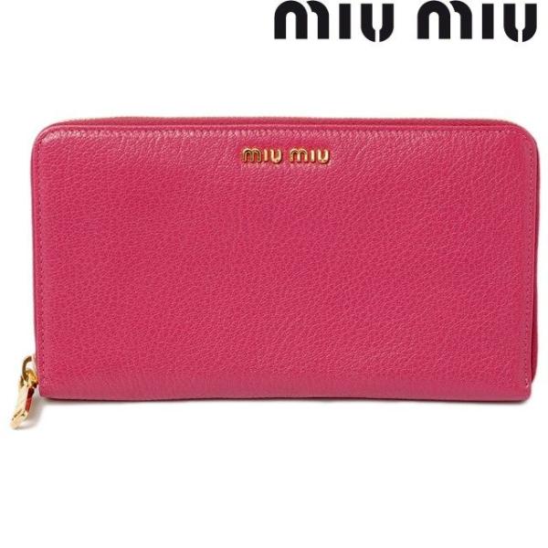 miu ミュウミュウ 財布 miumiu 長財布 ラウンドファスナー式 miu ミュウミュウ 財布 miumiu 長財布 ラウンドファスナー式
