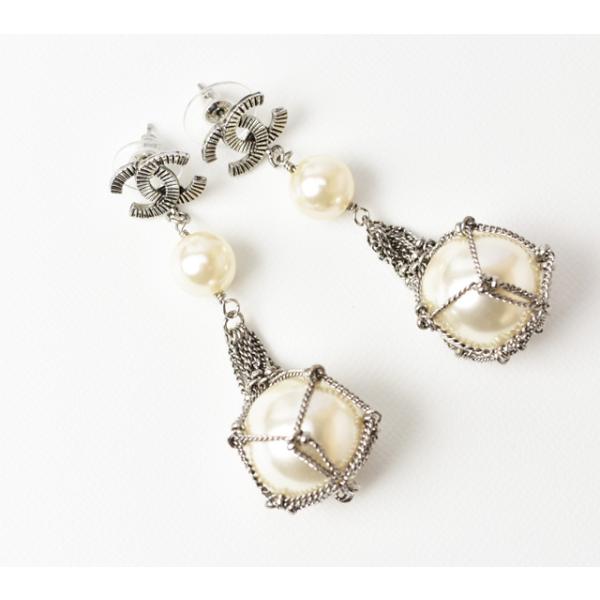 CHANEL（シャネル） ピアス パールモチーフ ココマーク シルバー爆買