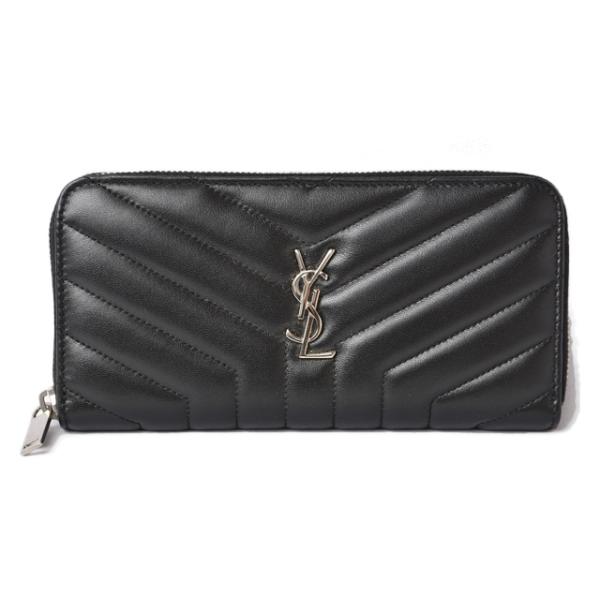 SAINT LAURENT サンローランパリ 財布 PARIS 長財布 レザー/ブラック