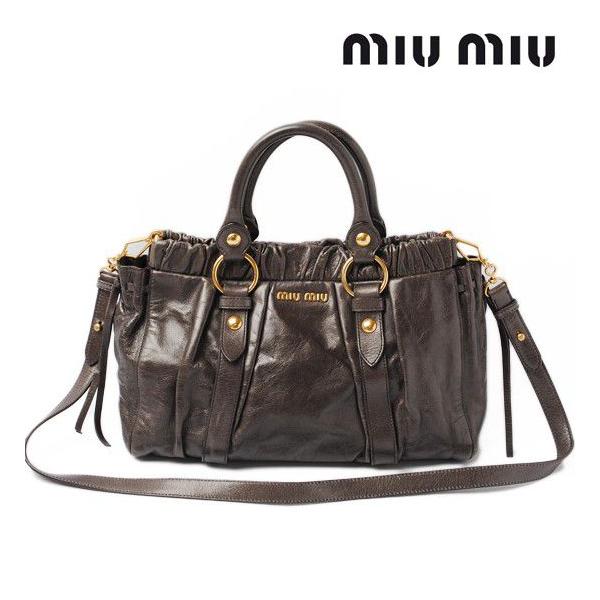 ミュウミュウ ショルダーバッグ/ハンドバッグ miumiu 2way レザー