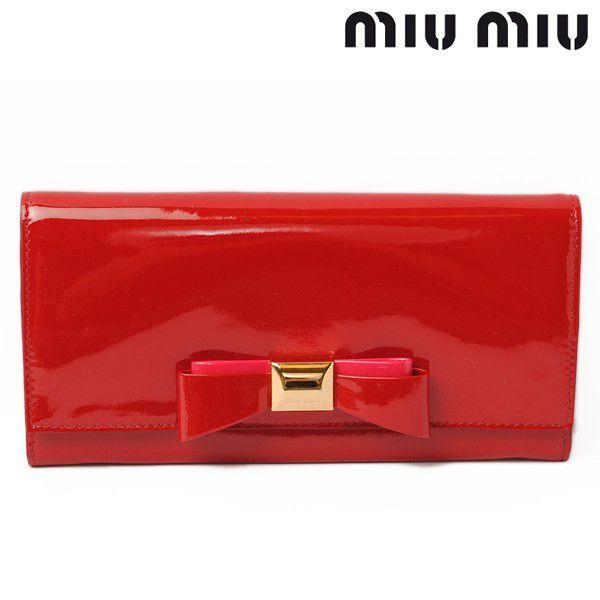 miu ミュウミュウ 財布 miumiu 長財布 VERNICE FIOCCO パテント miu ミュウミュウ 財布 miumiu 長財布 VERNICE FIOCCO パテント