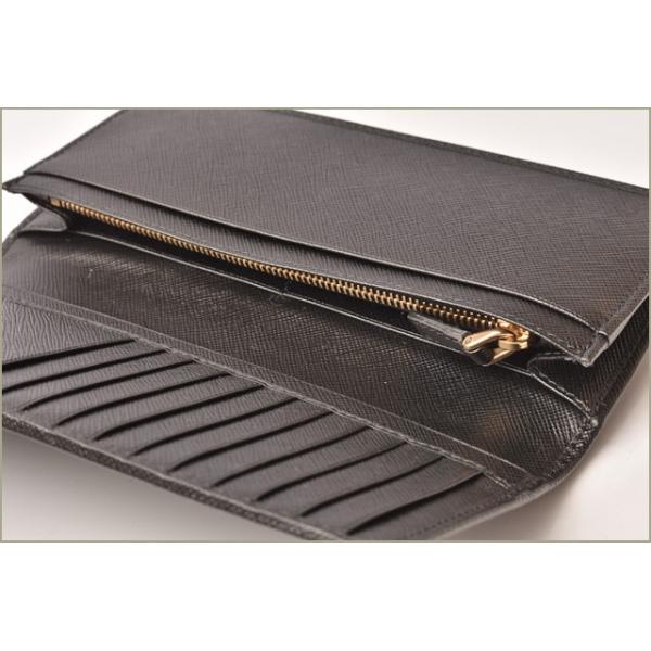 プラダ 財布 正規激安 メンズ Prada 長財布 2mv6 ブラック Nero 型押しレザー Saffiano アウトレット