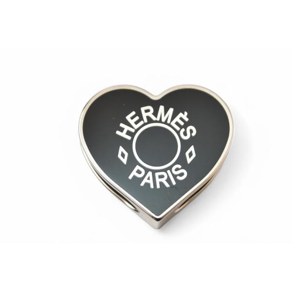 最終値下　HERMES エルメス　ツイリーリング　ハート　ブラック　✴︎おまけ付き brand-pit_w240407h