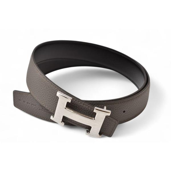 エルメス　レザーリバーシブルベルト　コンスタンス　黒/茶　中古　サイズ95 HERMES（エルメス） ベルト リバーシブル コンスタンス サイズ95 H