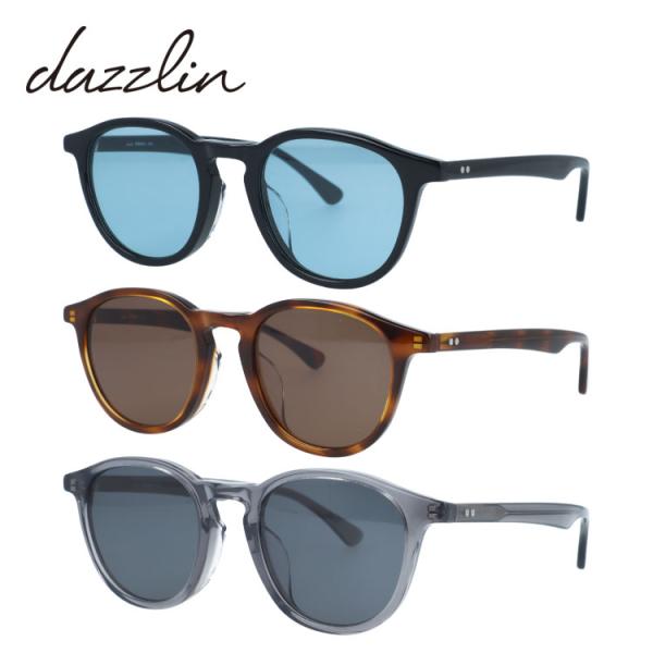 ダズリン サングラス 度付き対応 アジアンフィット dazzlin DZS 3542 全3カラー 49 ウェリントン レディース
