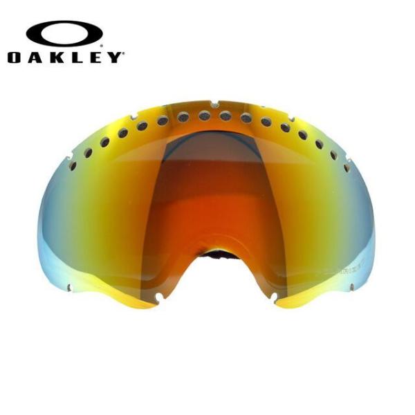オークリー 交換レンズ レンズ交換 ゴーグル パーツ OAKLEY A FRAME 01-044 Fire Iridium Polarized 偏光 ミラー スキー スノボ スノーゴーグル