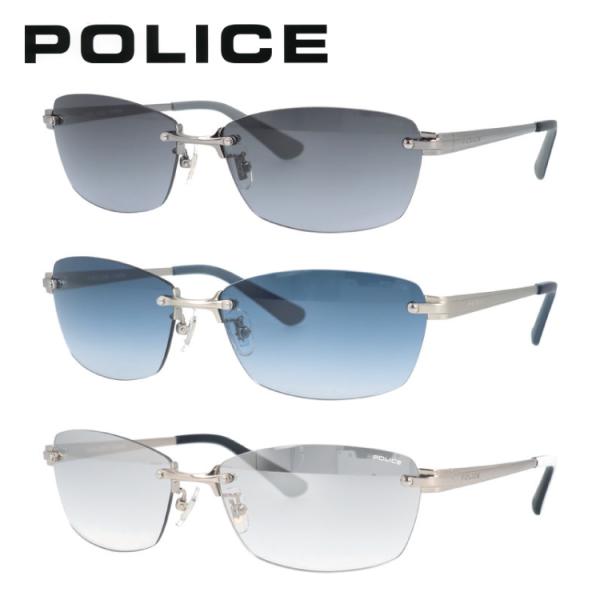 国内正規品 ポリス サングラス ボルト EVO ミラーレンズ アジアンフィット POLICE VOLT EVO SPLM31J 60 スクエア型 ユニセックス メンズ レディース リムレス POLICE（ポリス） 国内正規品 サングラス ボルト EVO ミラーレンズ