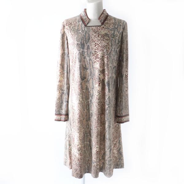 極美品 LEONARD FASHION レオナール ファッション 0320918 シルク混