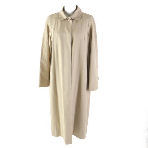 美品◎バーバリーロンドン FR070-661 ウールライナー付き 裏ノバチェック柄 ステンカラーコート ベージュ 40 正規品 レディース 美品◎バーバリーロンドン FR070-661 ウールライナー付き 裏ノバ