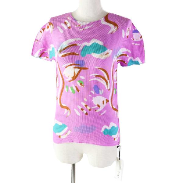 me ISSEY MIYAKE / 半袖カットソー/--/ポリエステル/YLW/MI23FK226 未使用品◎me ISSEY MIYAKE ミー イッセイミヤケ 22年製 MI23FK226 総