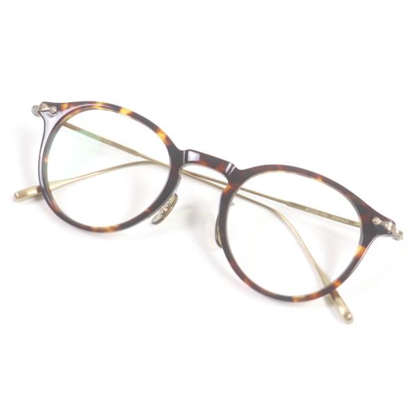 美品□OLIVER PEOPLES オリバーピープルズ Alderson-DM2 べっこう柄 ボストン メガネ 眼鏡 アイウェア ブラウン系 47□23-145 日本製 brand-td-store_00015786