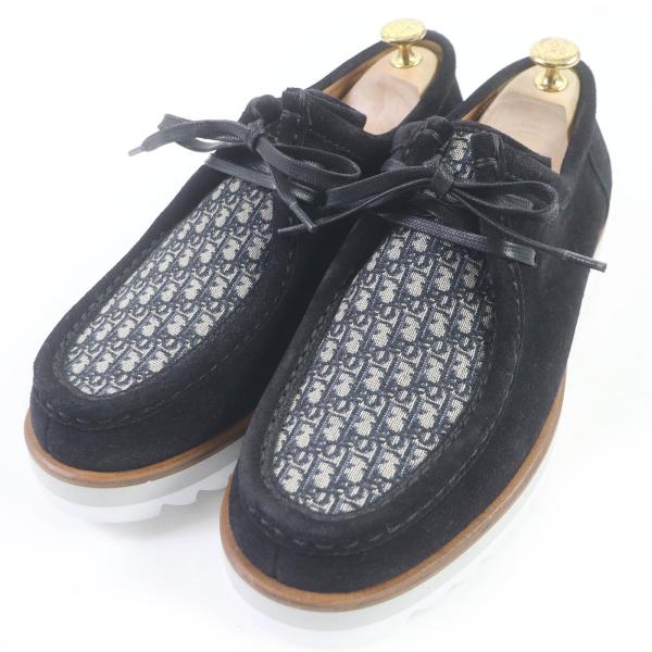 美品□DIOR ディオール オム 3DE311ZHQ オブリーク スウェードレザー 