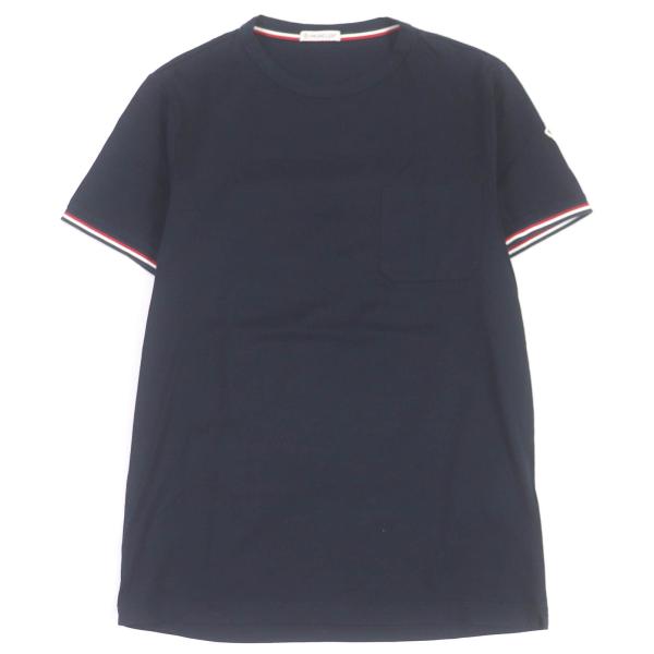 MONCLER 極美品□MONCLER モンクレール MAGLIA T-SHIRT コットン ロゴ  