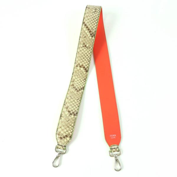 FENDI 良品☆FENDI フェンディ パイソンレザー ショルダーストラップ  