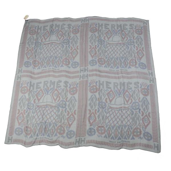 未使用品◎HERMES エルメス カレ140 ケリーアンペルル シルク GRIS ETAIN BORDEAUX シルクモスリン 大判 スカーフ 箱付 HERMES（エルメス） 未使用品◎HERMES カレ140 ケリーアンペルル