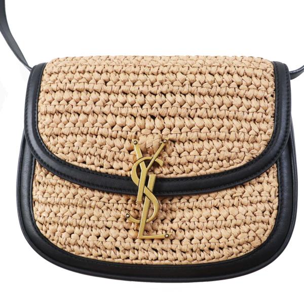 レア　極美品　サンローラン　カイア レザー ショルダーバッグ　ハート　YSL サンローランパリ ショルダーバッグ カイア YSLロゴ モノグラム